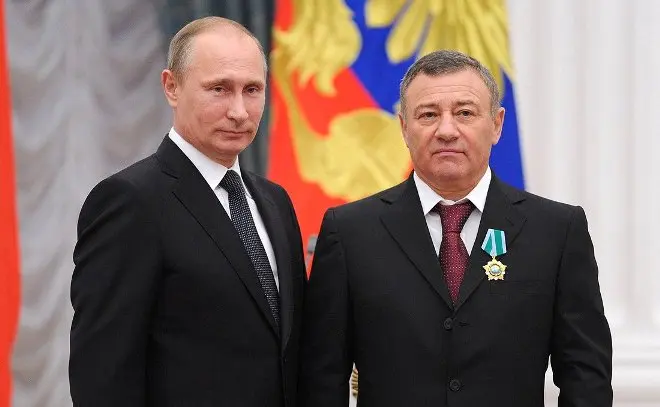 Vladimir Putin and Arkady Rothenberg