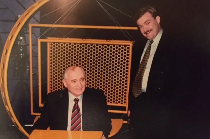 Mikhail Gorbatchev et Evgeny Kiselev