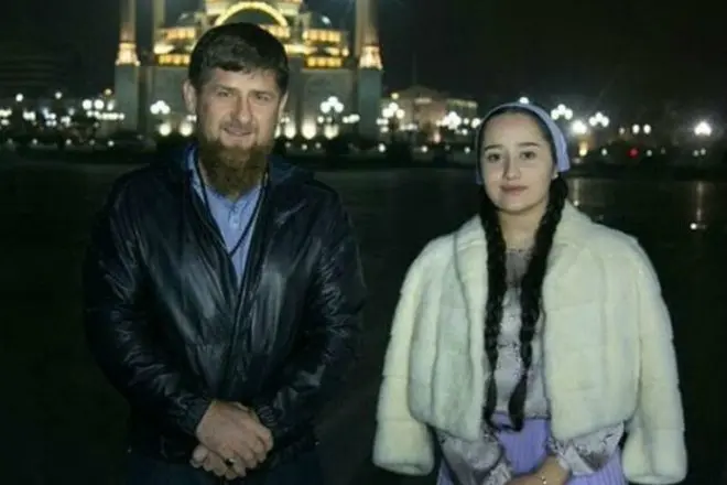 Ramzan Kadyrov og Ryan Aslanbekova