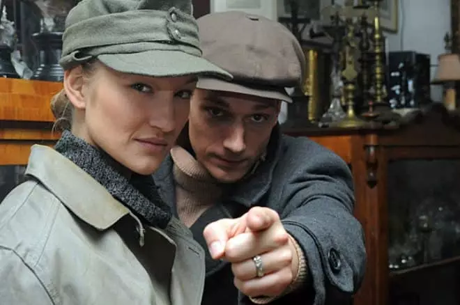 Polina Sidichene i Petar Zekavitsa na snimku filma
