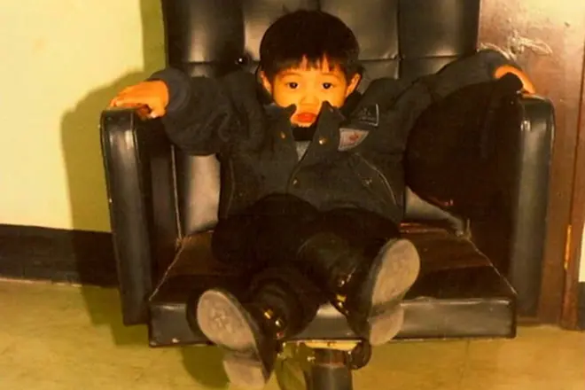 Kim Hen Jun in childhood