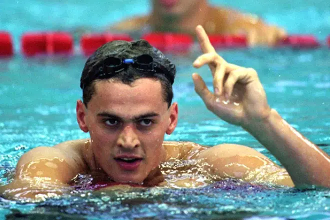 Swimmer Alexander Popov.