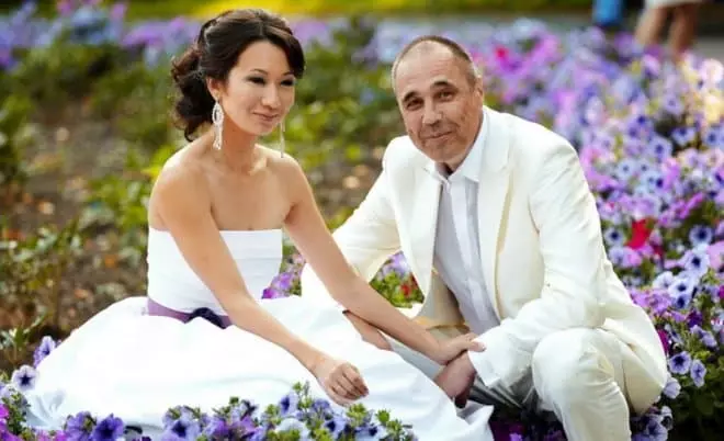 Dmitry Sokolov met zijn vrouw