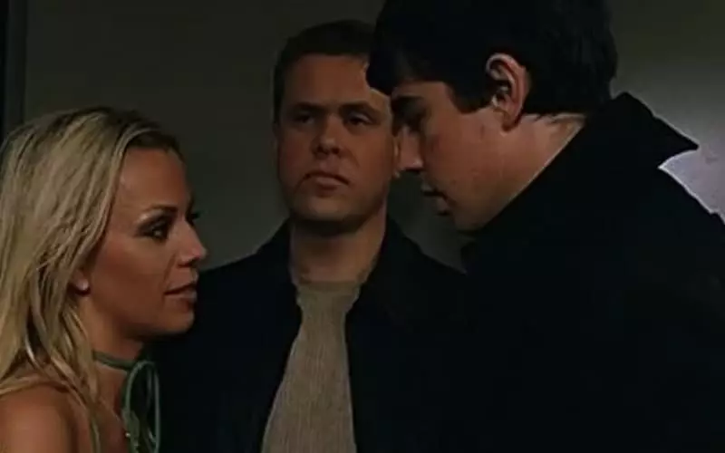 Irina SaltykoVa, Alexander Karamnov en Sergey Bodrov-jr. (Frame út 'e film "Brother-2")