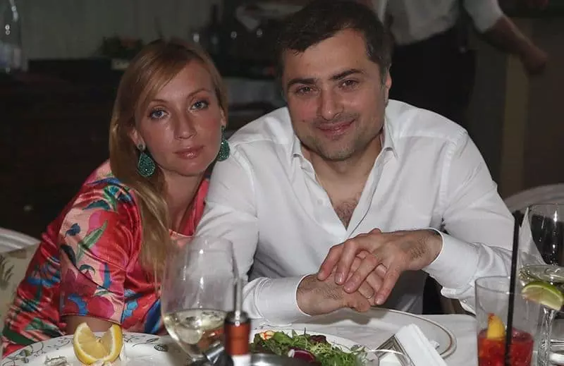 Vladislav Surkov agus Natalia Dubovitskaya