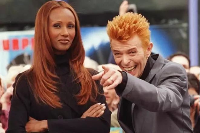 David Bowie med sin fru