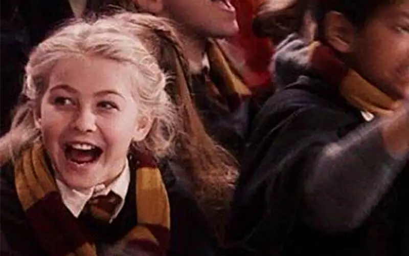 Julianna Haf (Frame from the film "Harry Potter and Philosopher's Stone")