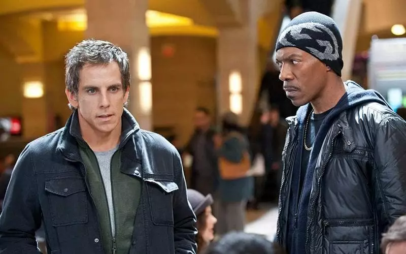 Ben Stiller en Eddie Murphy (frame út 'e film "Hoe stiel in wolkekrabber")
