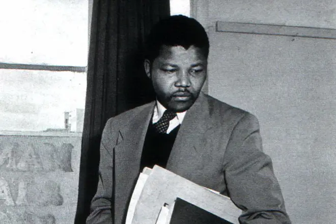 Nelson Mandela op universiteit