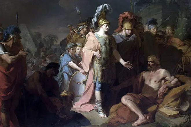 Alexander Macedonian i Diogen