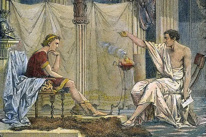 Aristotle sareng Alexander Macedonian