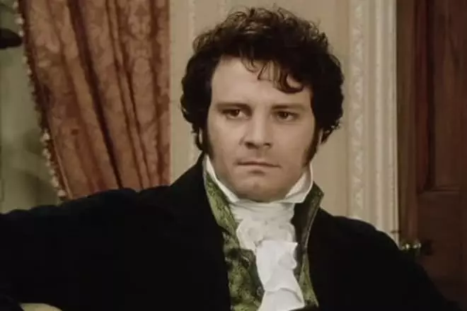 Colin Firth fel Mr. Darcy (ffrâm o'r ffilm "Balchder a rhagfarn")