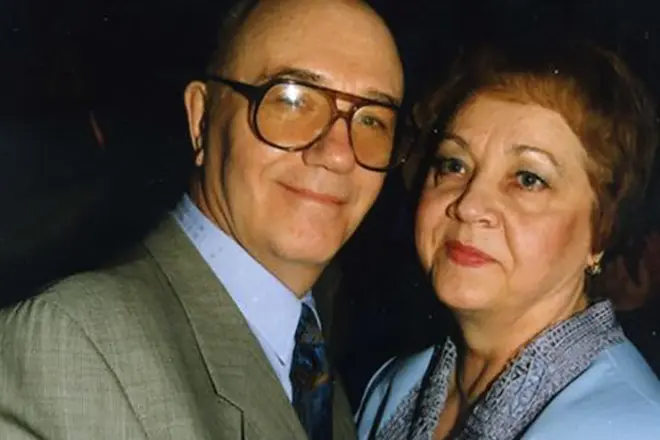 Леонид Куравлев со неговата сопруга