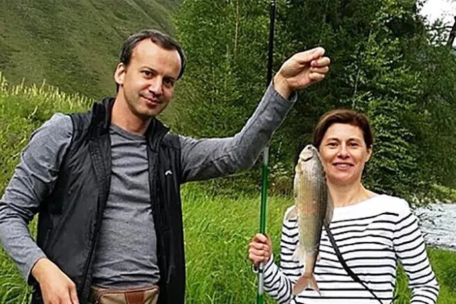 Arkady Dvorkovich feleségével
