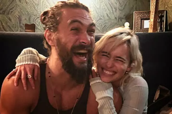 Emilia Clark a Jason Momoa (Instagram)