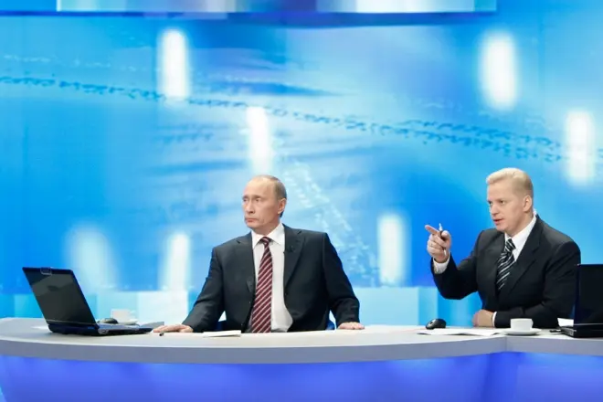 Vladimir Putin and Ernest Matskaviqius