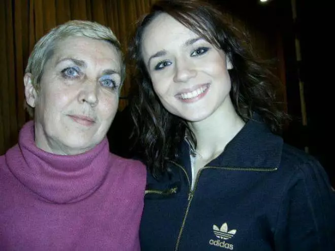 Zhanna Nadal coa súa filla
