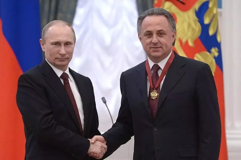 Vitaly Mutko en Vladimir Poetin