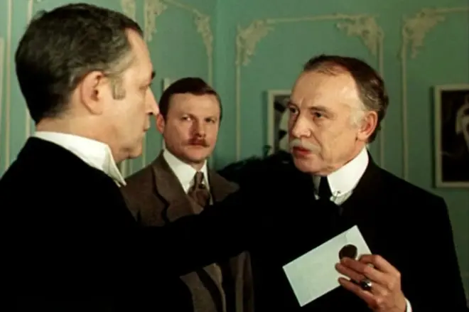 Innokaly Smoktunovsky an der Serie "d'Aventure vu Sherlock Holmes an Dr Watson"