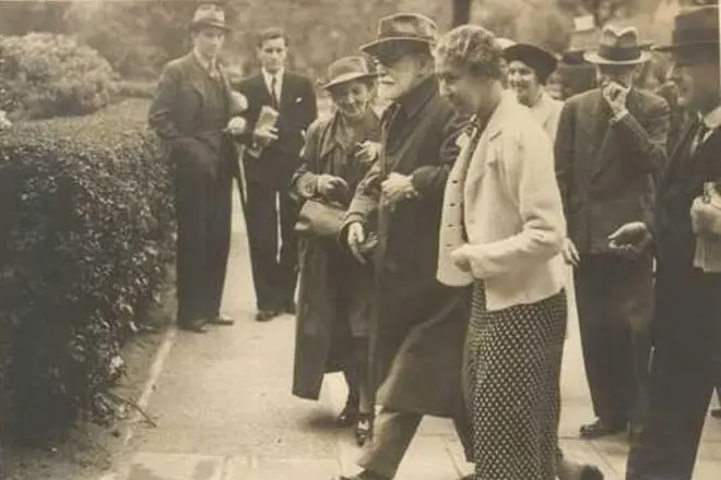 Alveno Sigmund Freud en Londono, 1938