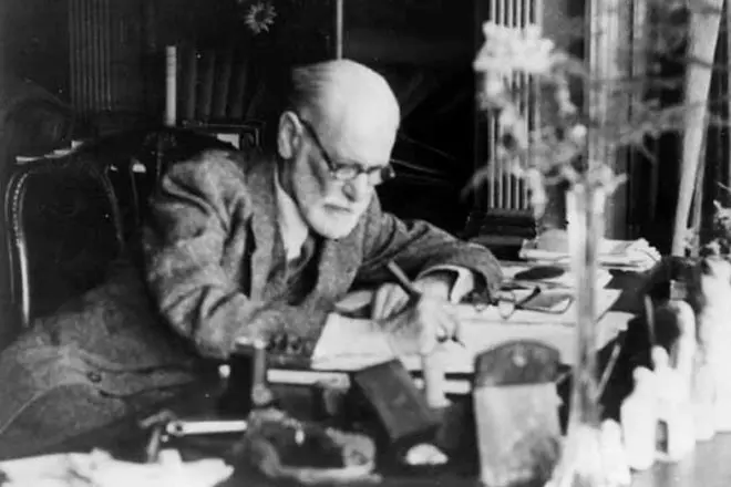 Sigmund Freud op der Aarbecht