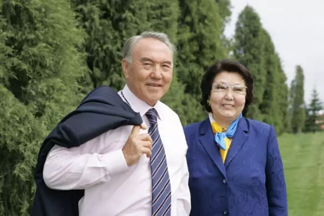 Nursultan Nazarbayev與他的妻子