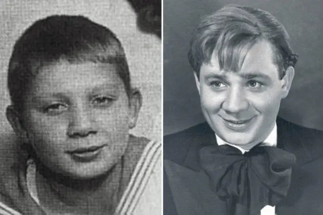 Evgeny Leonov u djetinjstvu i mladima