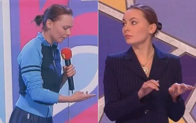 Tatyana Morozova på KVNs scene