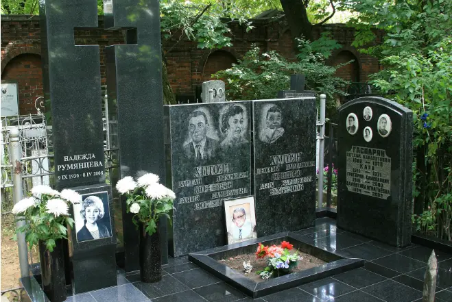 Túmulo de esperança Rumyantsevoy no cemitério armênio