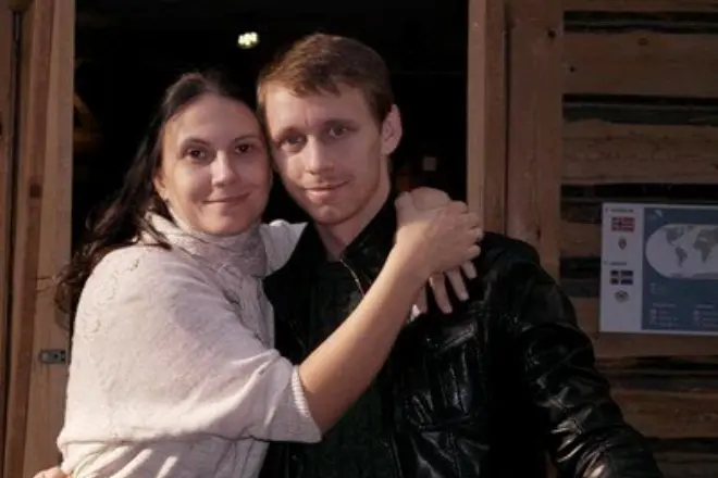 Alexander Glazolnikov met zijn vrouw