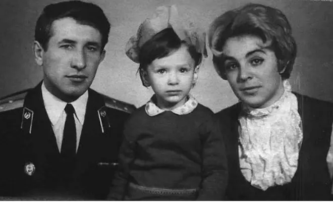 Irina Greenva con i genitori