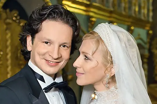 Irina Greenva con su marido Maxim Shabalin