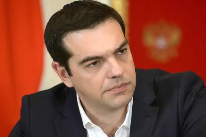 سیاستمدار Aleksis Tsipras.