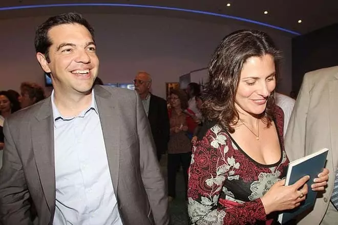 Aleksis Tsipras og hans kone