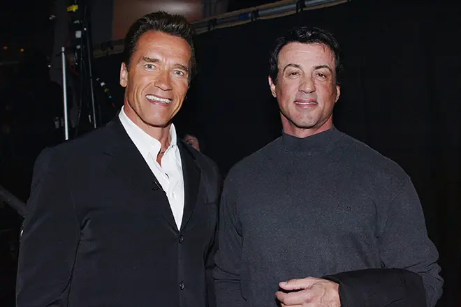 Arnold Schwarzenegger og Sylvester Stallone