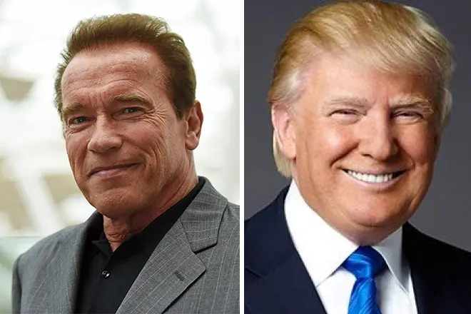 Arnold Schwarzenegger en Donald Trump