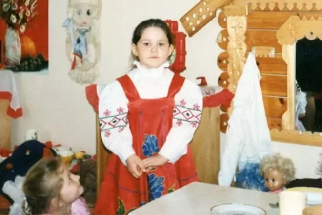 Dina Garipova en la infancia