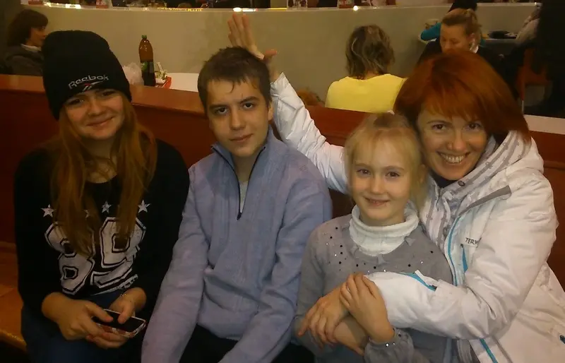סווטלנה פילטובה עם ילדים