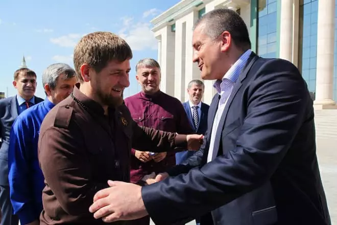 Sergey Aksenov kaj Ramzan Kadyrov