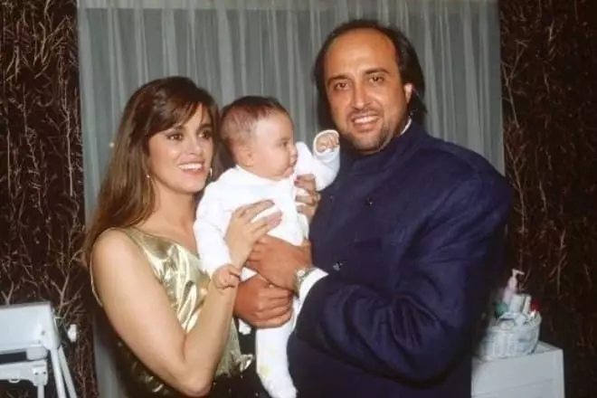 Lucía Méndez con el primer marido de Pedro Torres y Son Pedro Antonio