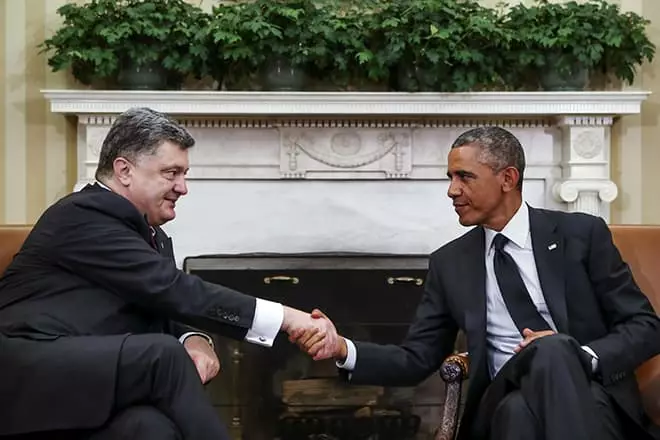 Barack Obama og Peter Poroshenko