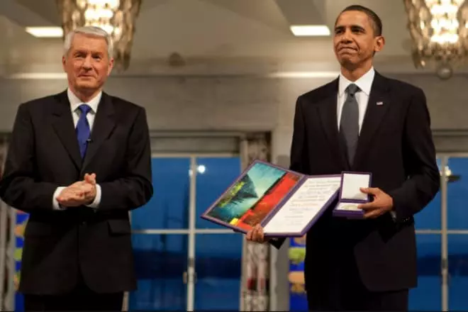 Barack Obama z Nagrodą Nobla