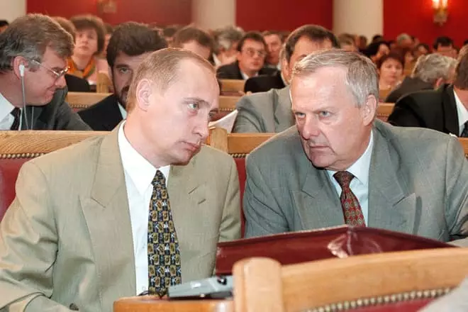 Anatoly Sobchak y Vladimir Putin