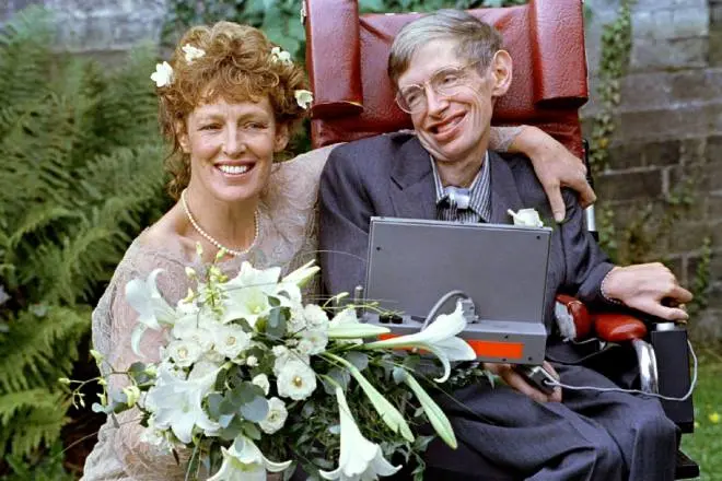 Eline Mason and Stephen Hawking