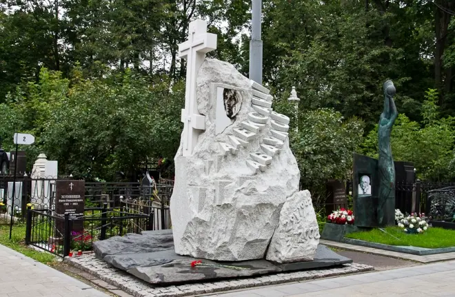 Alexander Abdulovin hauta Vagankovsky Cemeteryissä