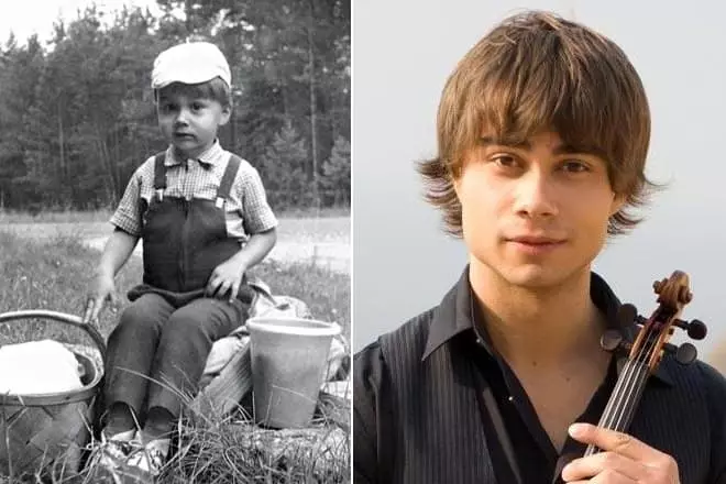 Alexander Rybak na infância e agora
