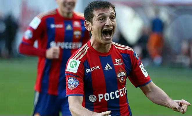 CSKA کے لئے ایلن Dzagoev کا پہلا مقصد