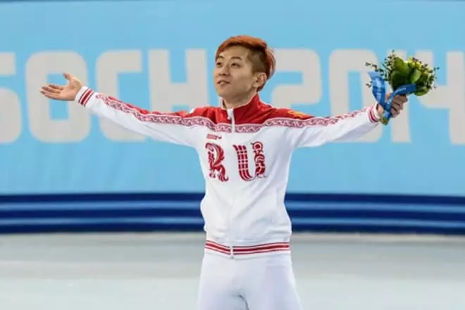 Viktor a como parte del equipo nacional ruso