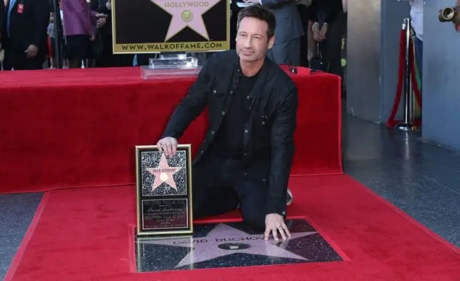 David spiritual and his star on the Hollywood Walk of Glory