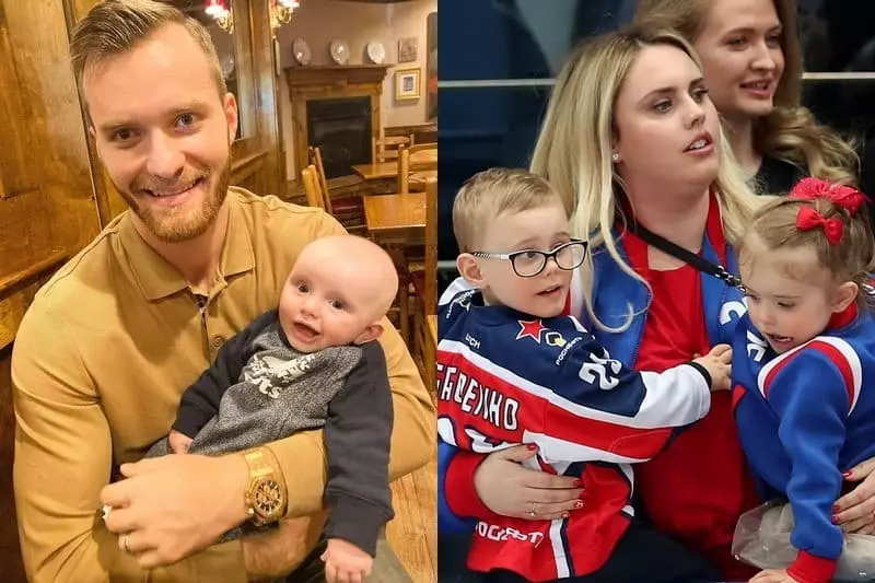 Michaił Grigorenko i jego żona i dzieci